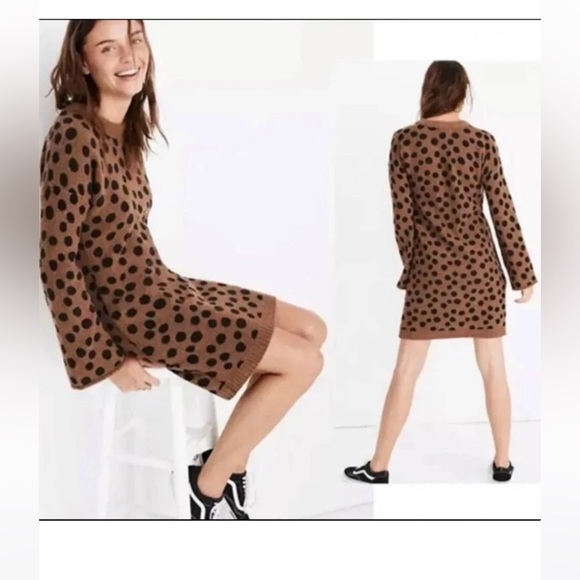 Madewell polka dot sweater dress - Picture 3 of 3